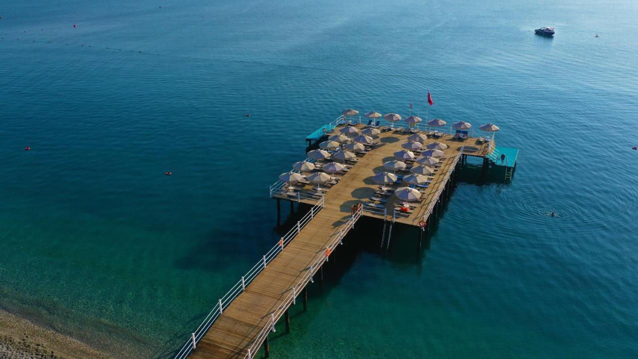 Aqi Hydros Club Hotel Kemer Exterior photo The pier at the Dead Sea