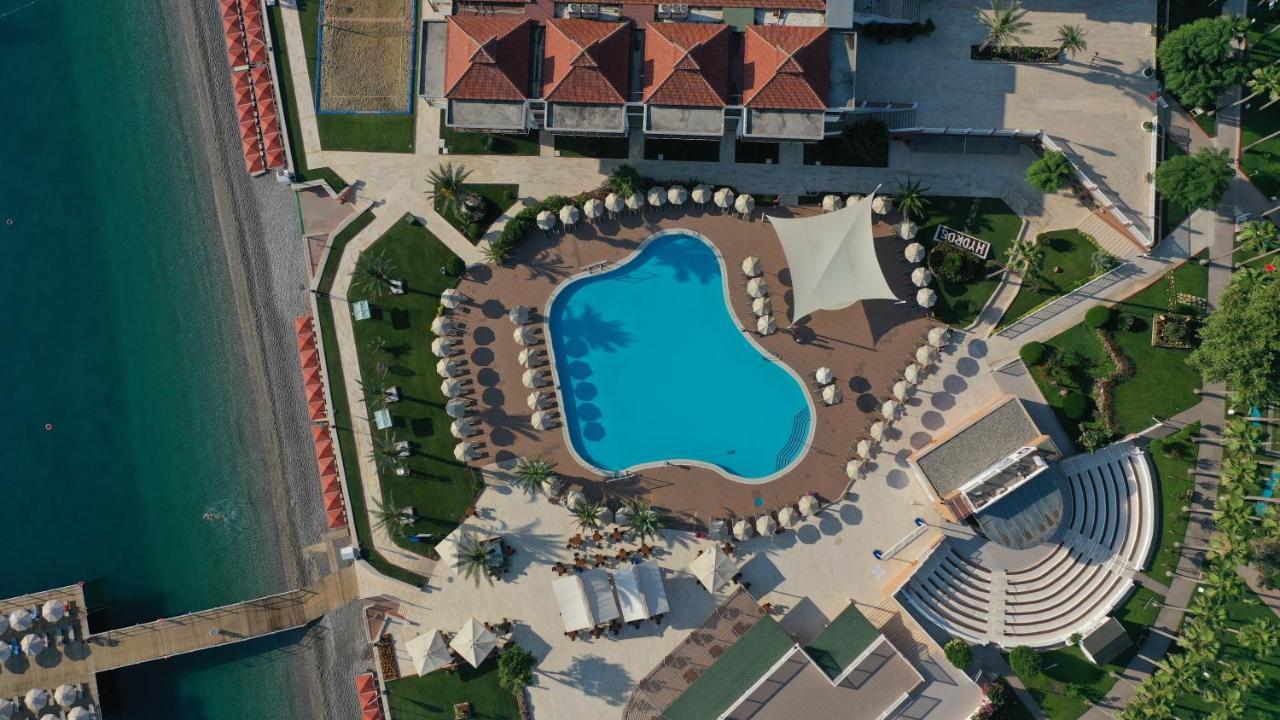 Aqi Hydros Club Hotel Kemer Exterior photo Aerial view of the pool
