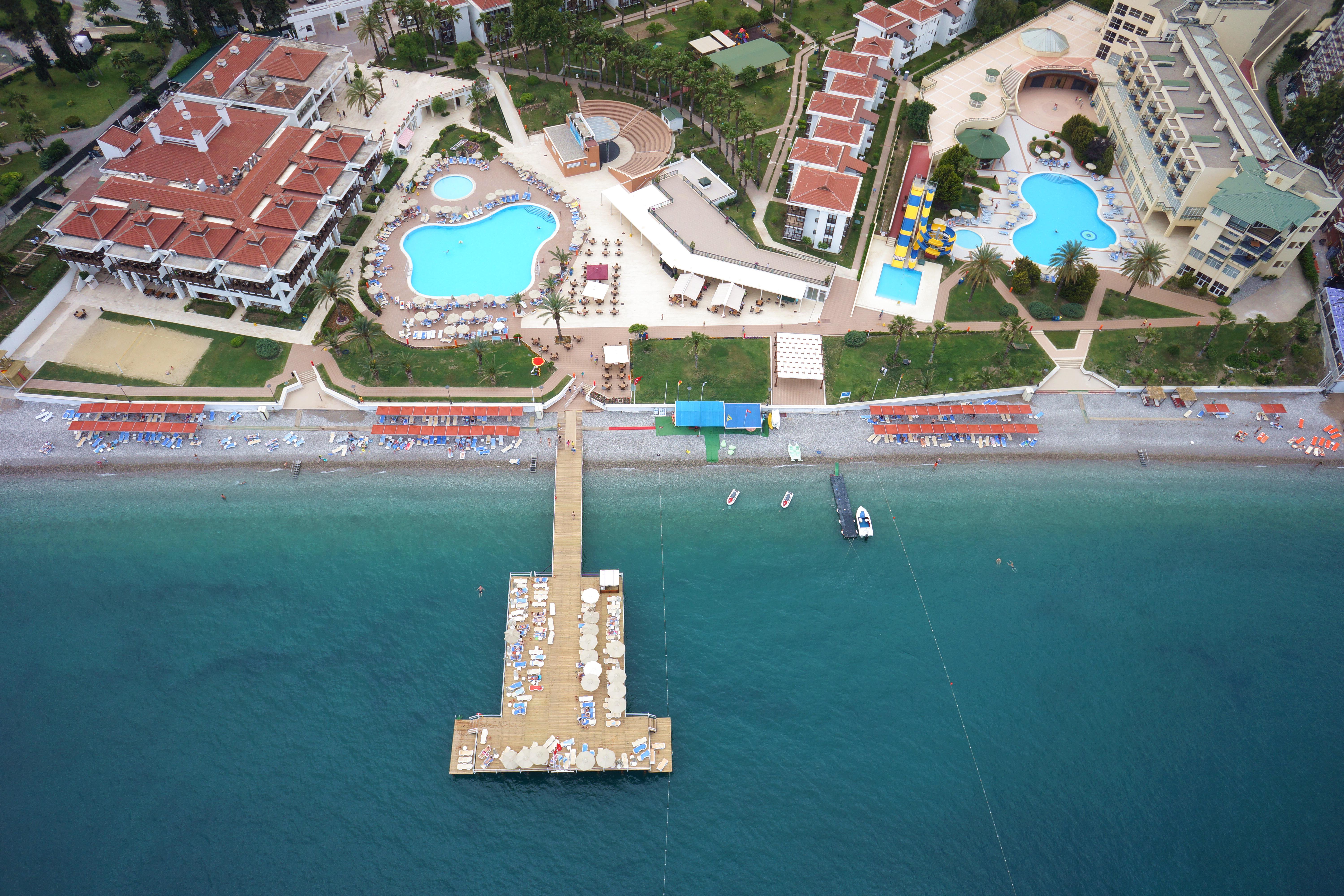 Aqi Hydros Club Hotel Kemer Exterior photo Aerial view of the resort